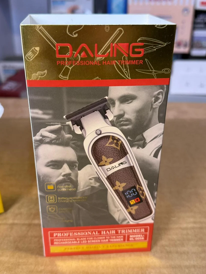 Daling DL-0058 Professional Hair Trimmer – 1200mAh Li-Ion Battery, 3-Speed