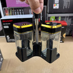 Glass 2-Piece Condiment Set