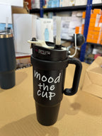Mood the Cup 1200ml Insulated Tumbler | 40oz Travel Mug with Handle