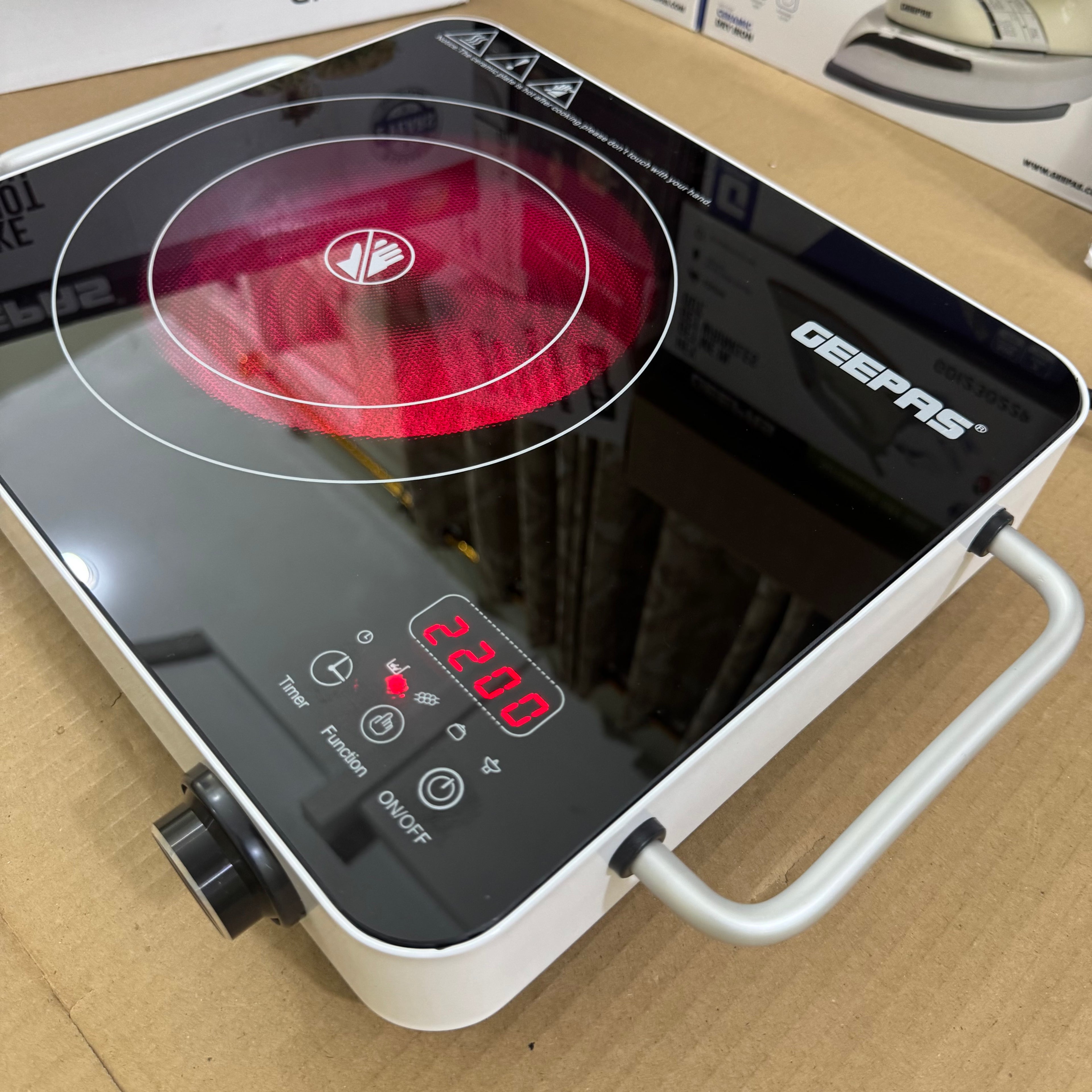 Geepas 2200W Digital Infrared Cooker GIC6923P – Heavy Duty 6months warranty