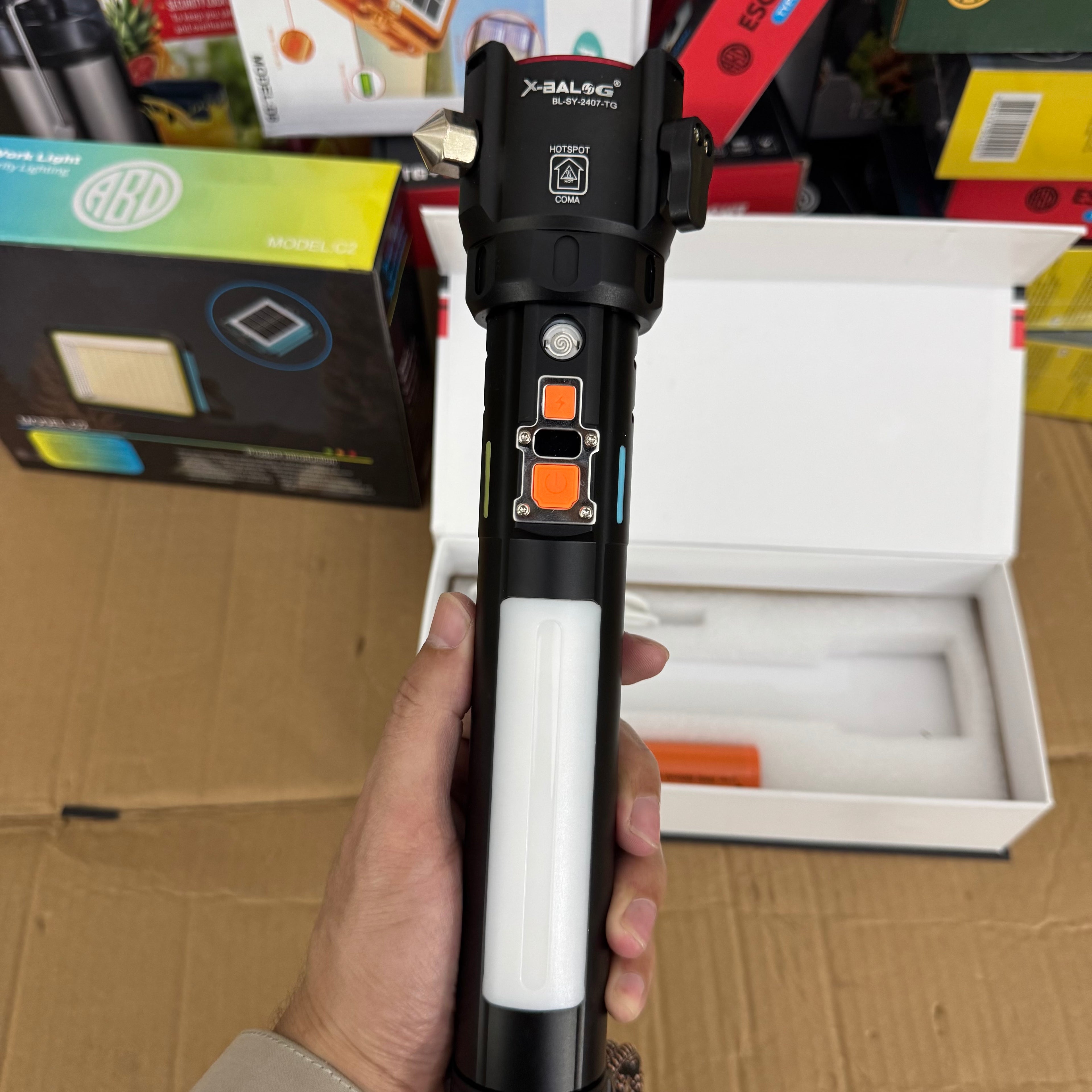 Lot Imported Multi-Functional LED Flashlight & Survival Torch