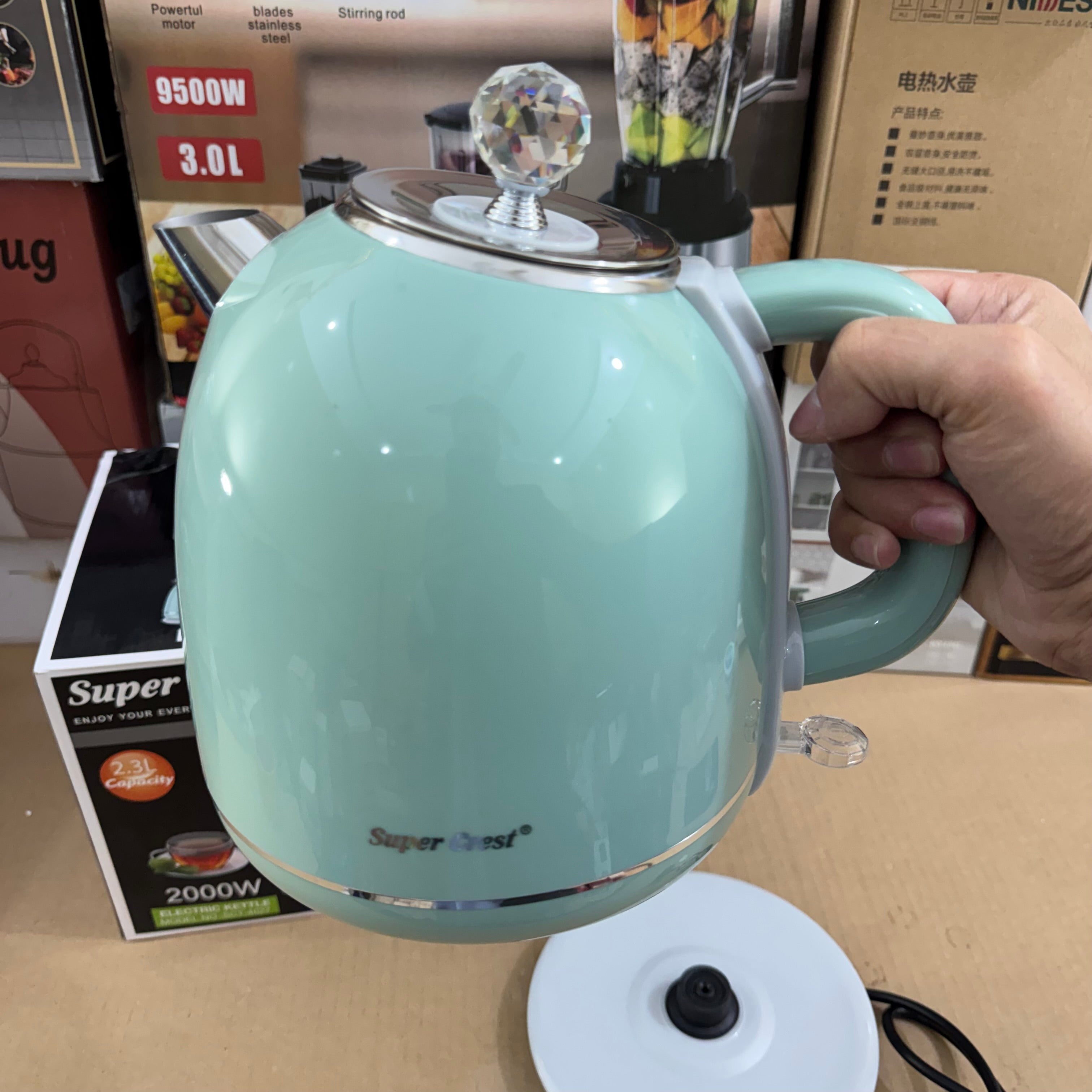 Super Crest 2.3L Electric Kettle (SCT-4027) – German Original Lot Imported