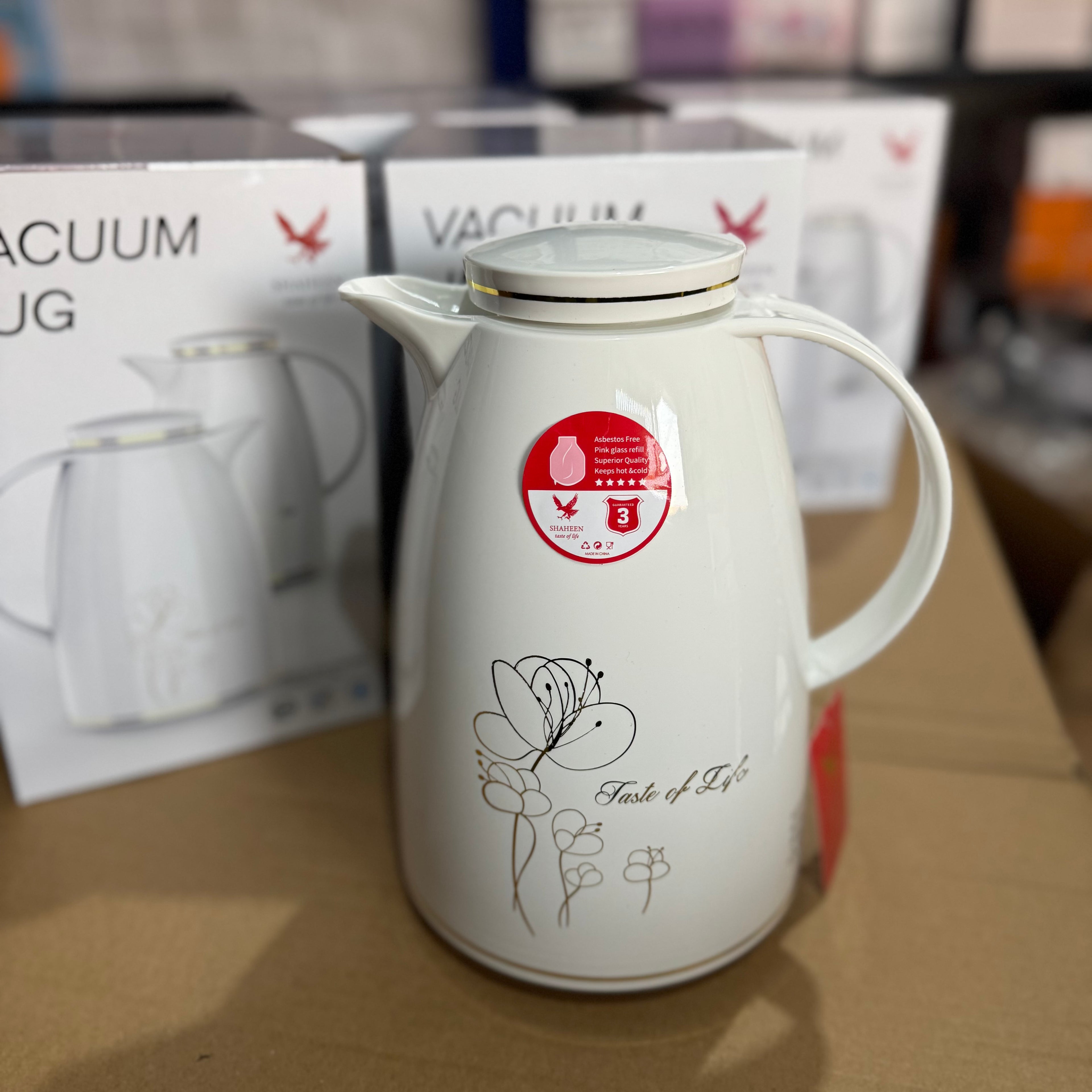 Shaheen 1.5L Vacuum Jug - Insulated Thermal Carafe for Coffee & Tea (Model K15C36B)