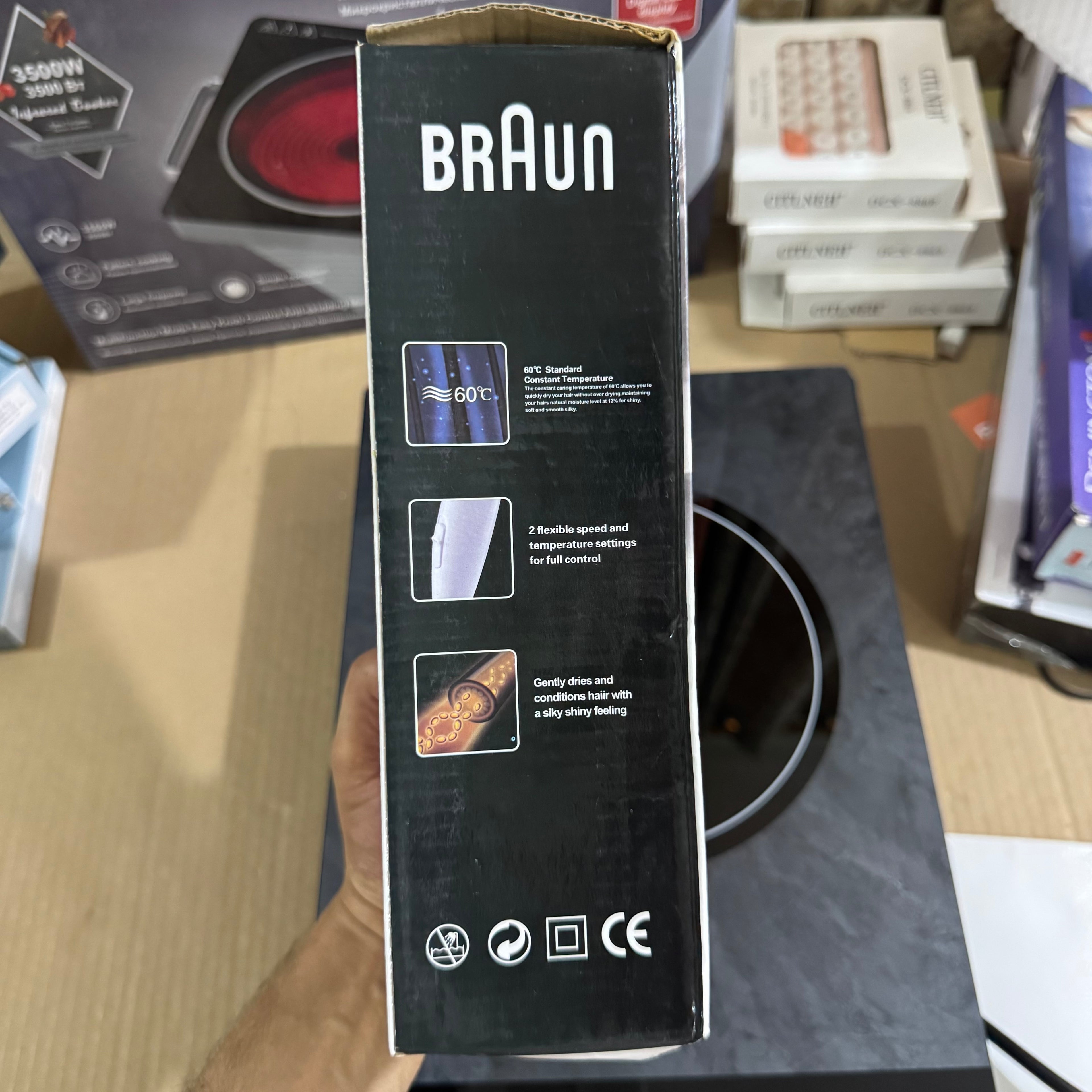 Braun Foldable Hair Dryer (BR-6899) – Compact, Powerful, Salon-Quality Results