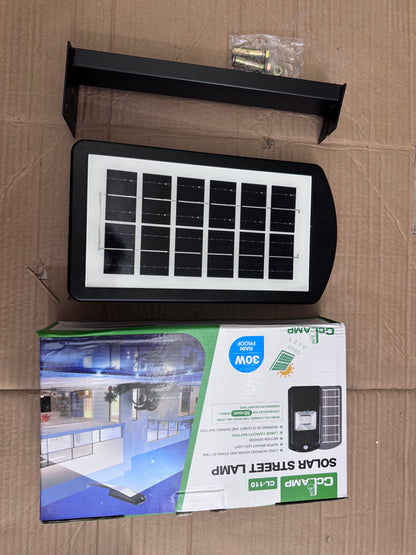 Lot Imported 30W Solar Street Lamp with Motion Sensor – Outdoor Waterproof LED Light Pakistan
