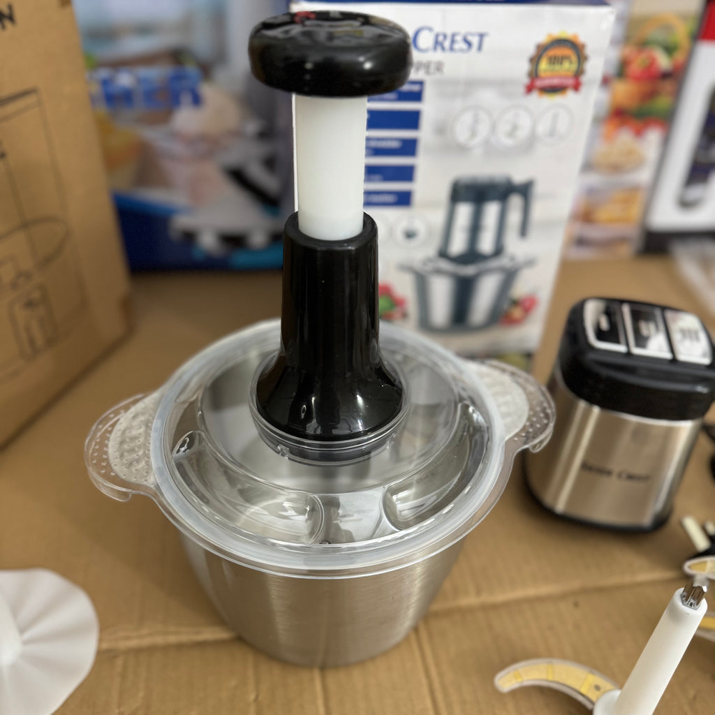 Silver Crest 3.5L Electric Food Chopper 8in1- 2000W Lot Imported