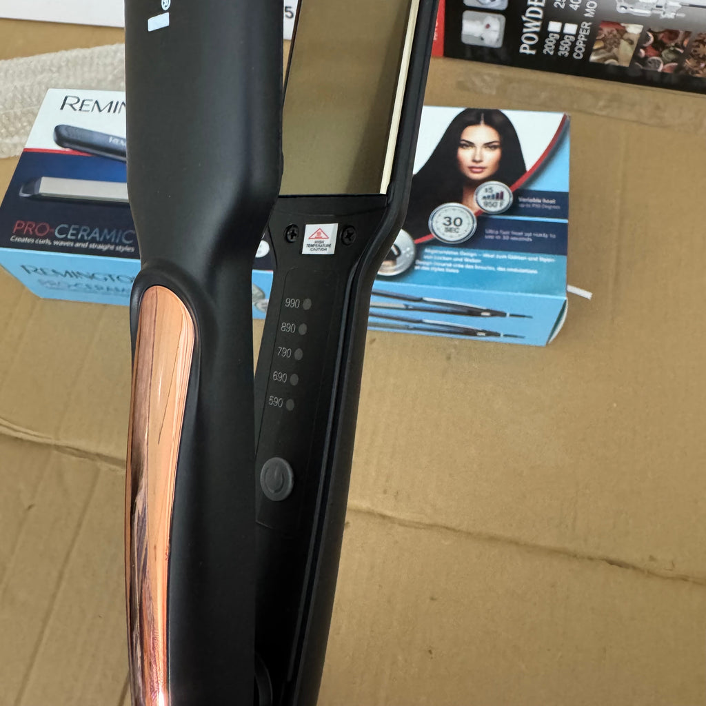 Remington Pro-Ceramic Extra Hair Straightener RM-3400 | Fast Heat, Adjustable Temperature, Smooth Styling