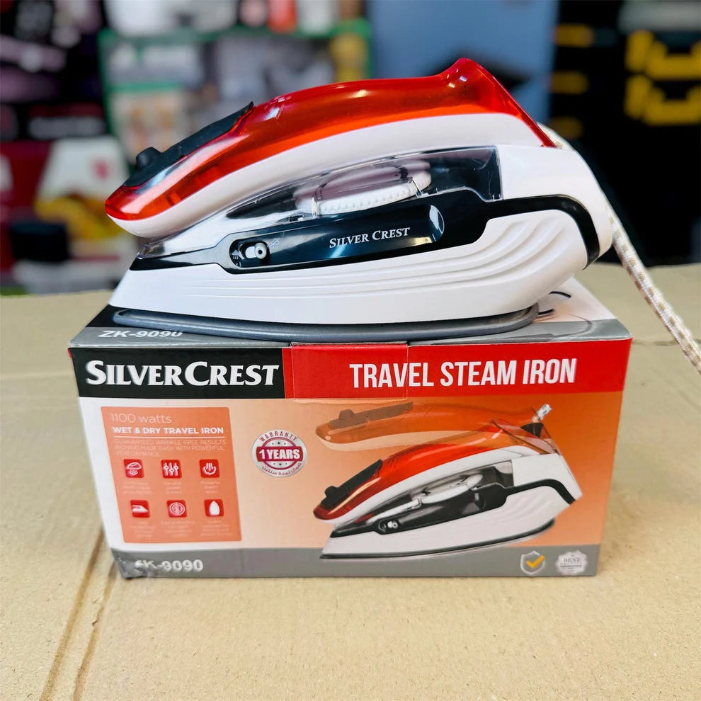 Silver Crest ZK-9090 1000W Travel Steam Iron – Wet & Dry Iron