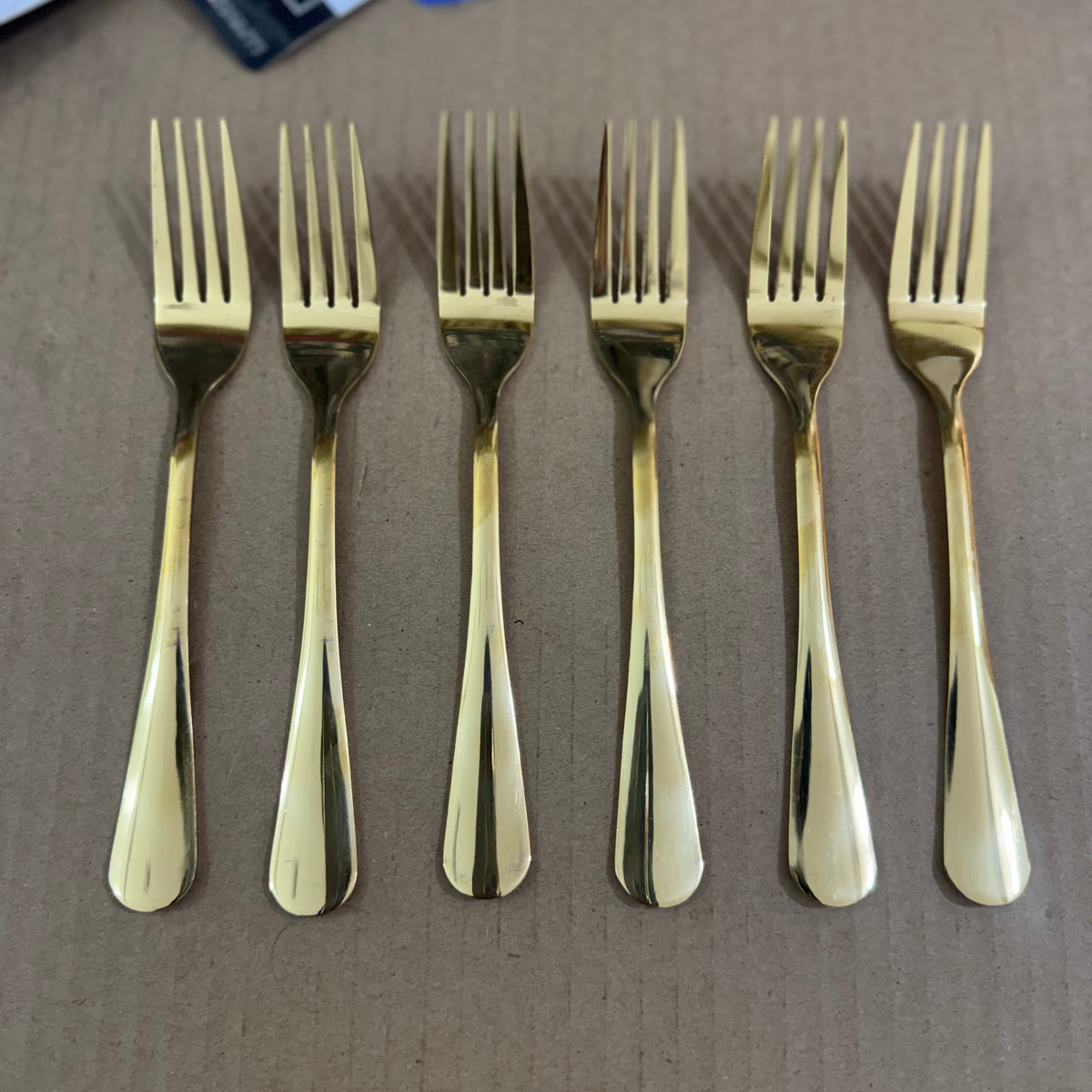 5 Pieces Premium Gold Stainless Steel Fork Set