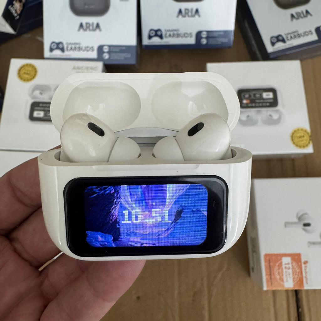 ANC/ENC Smart LCD Screen Wireless Earbuds – Lot imported