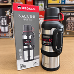 D KADI 3.6L Stainless Steel Vacuum Flask – 48 Hours Hot & Cold Thermal Bottle for Travel & Outdoor Use