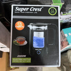 Super Crest 1.7L Glass Electric Kettle 2000W – Model SCT-4030