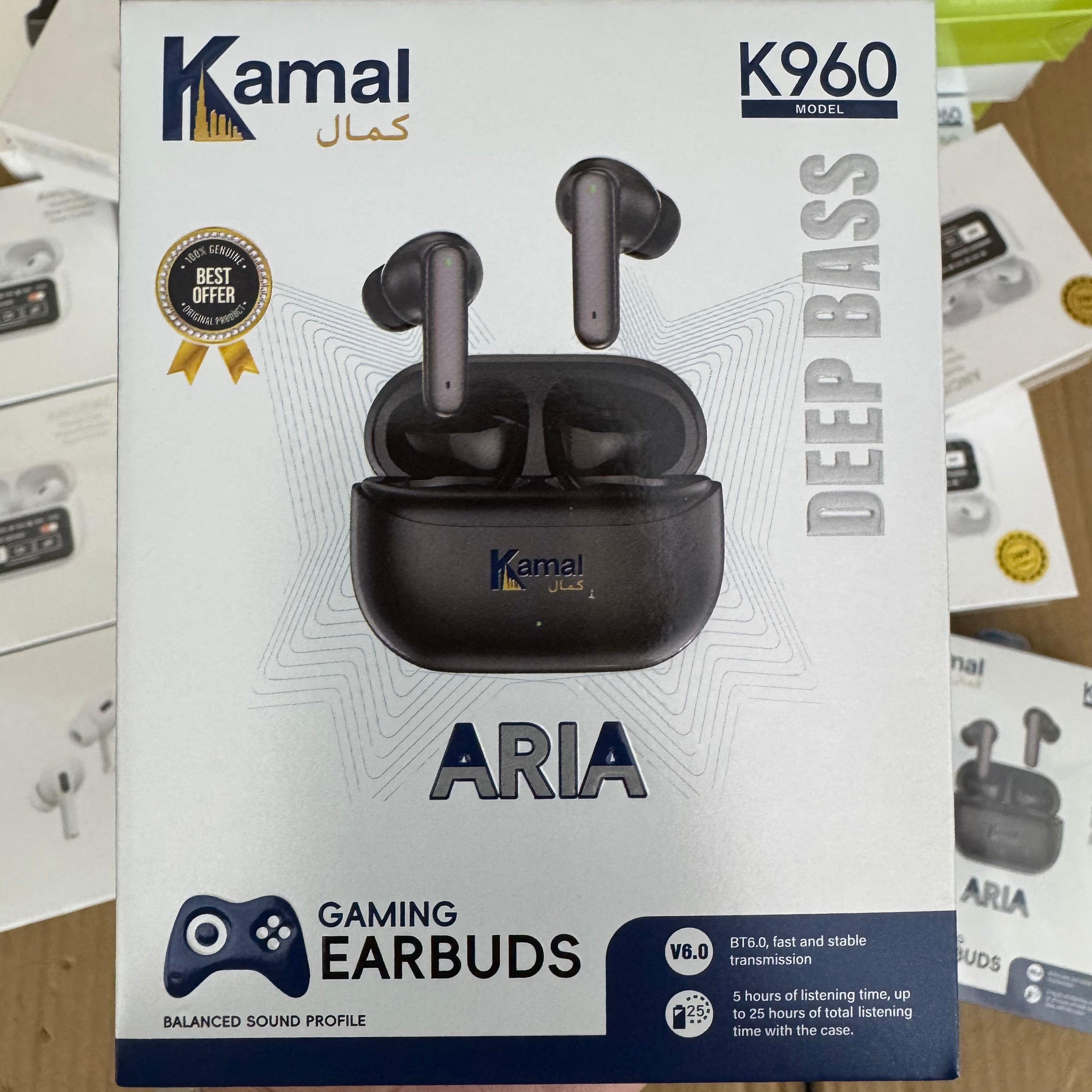 Dubai lot Imported Kamal K960 ARIA Gaming Earbuds Bluetooth 5.0