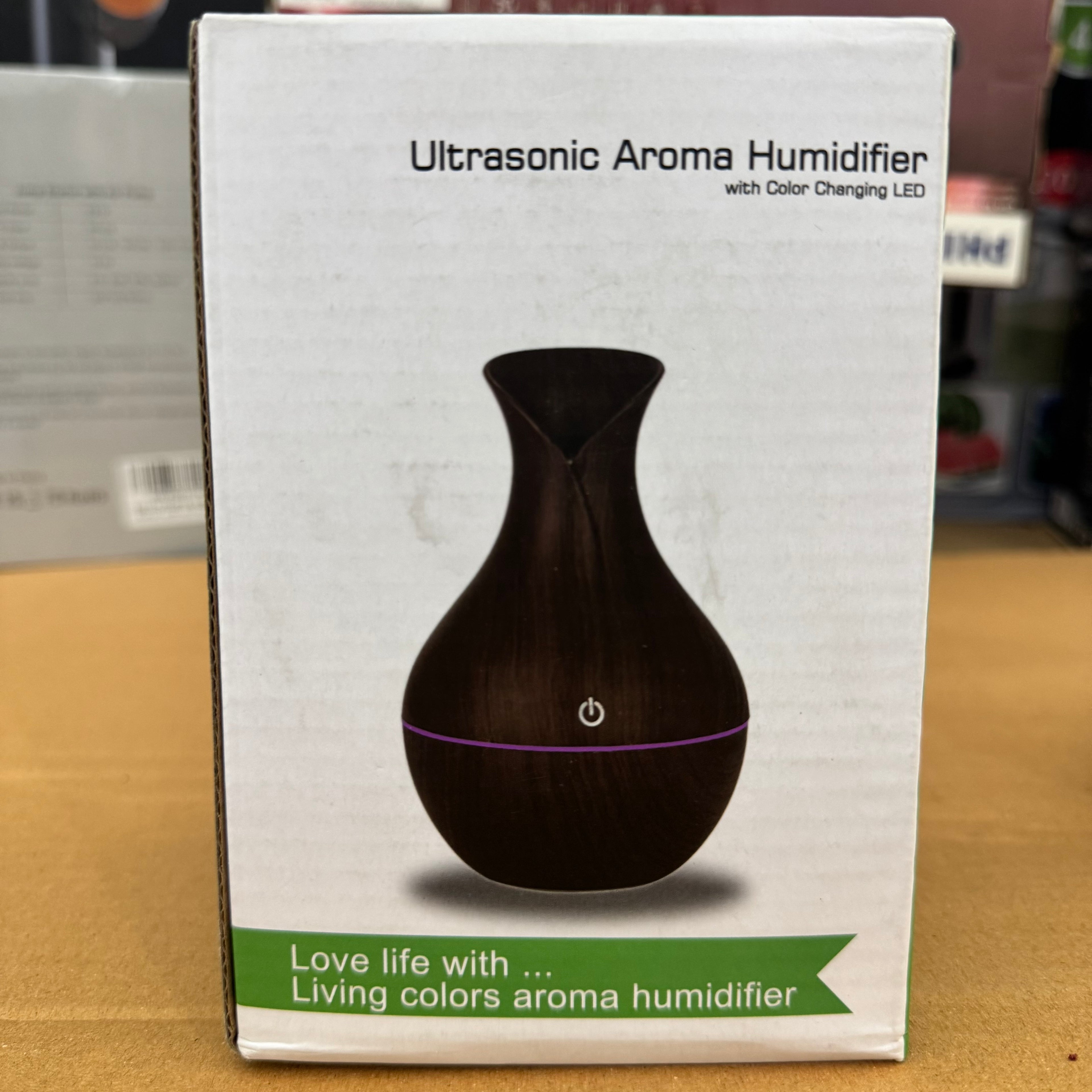 Ultrasonic Aroma Diffuser & Wood Grain Humidifier KJR-036 - Lot Imported