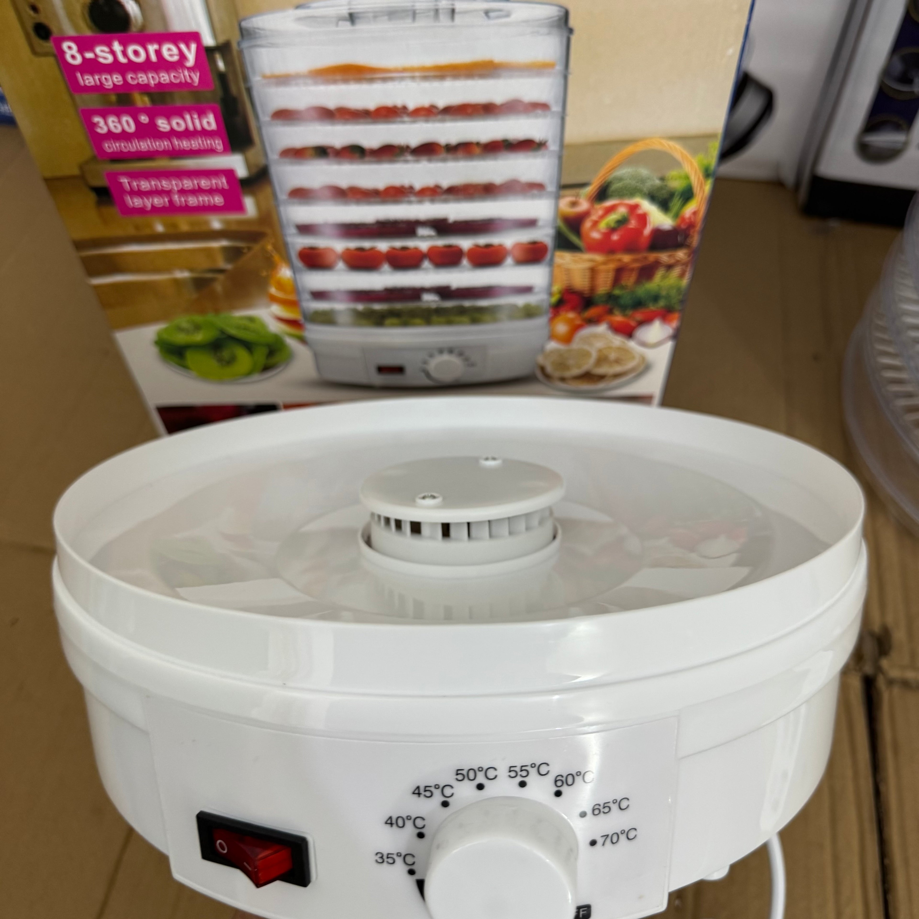 TeFu 8-Tray Food Dehydrator Machine – 360° Lot Imported