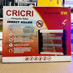 CRICRI 6W Double Tube Electric Mosquito & Insect Killer Lamp - SCT-9004 Lot Imported