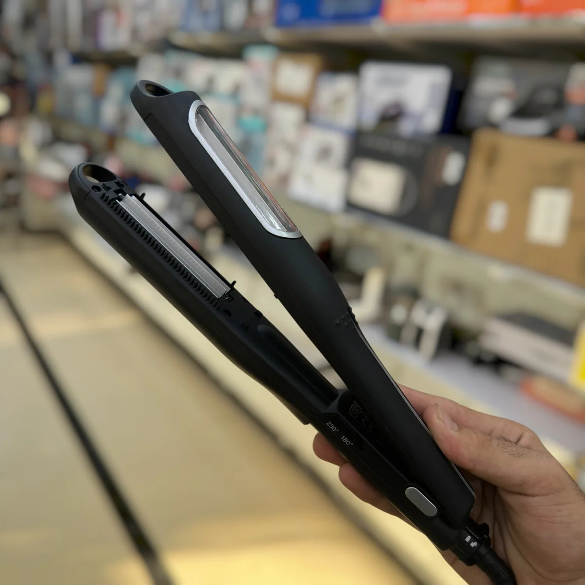 Automatic Hair Straightener & Curler HS-978 – 750°F Ceramic Plate