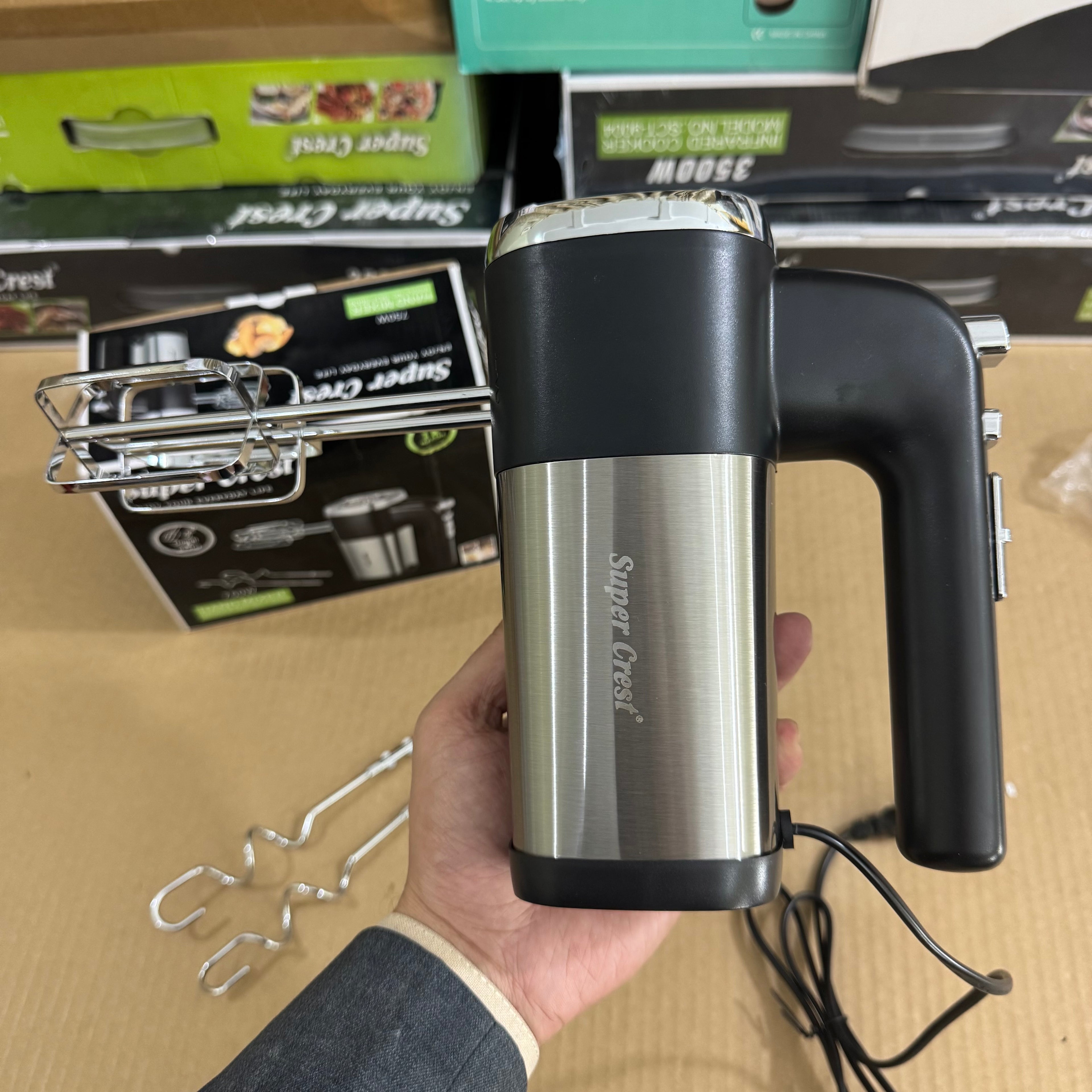 Super Crest 750W Electric Hand Mixer - Model SCT-5008 Lot Imported