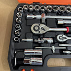 61-Pcs Professional Chrome Vanadium Socket & Wrench Tool Set German