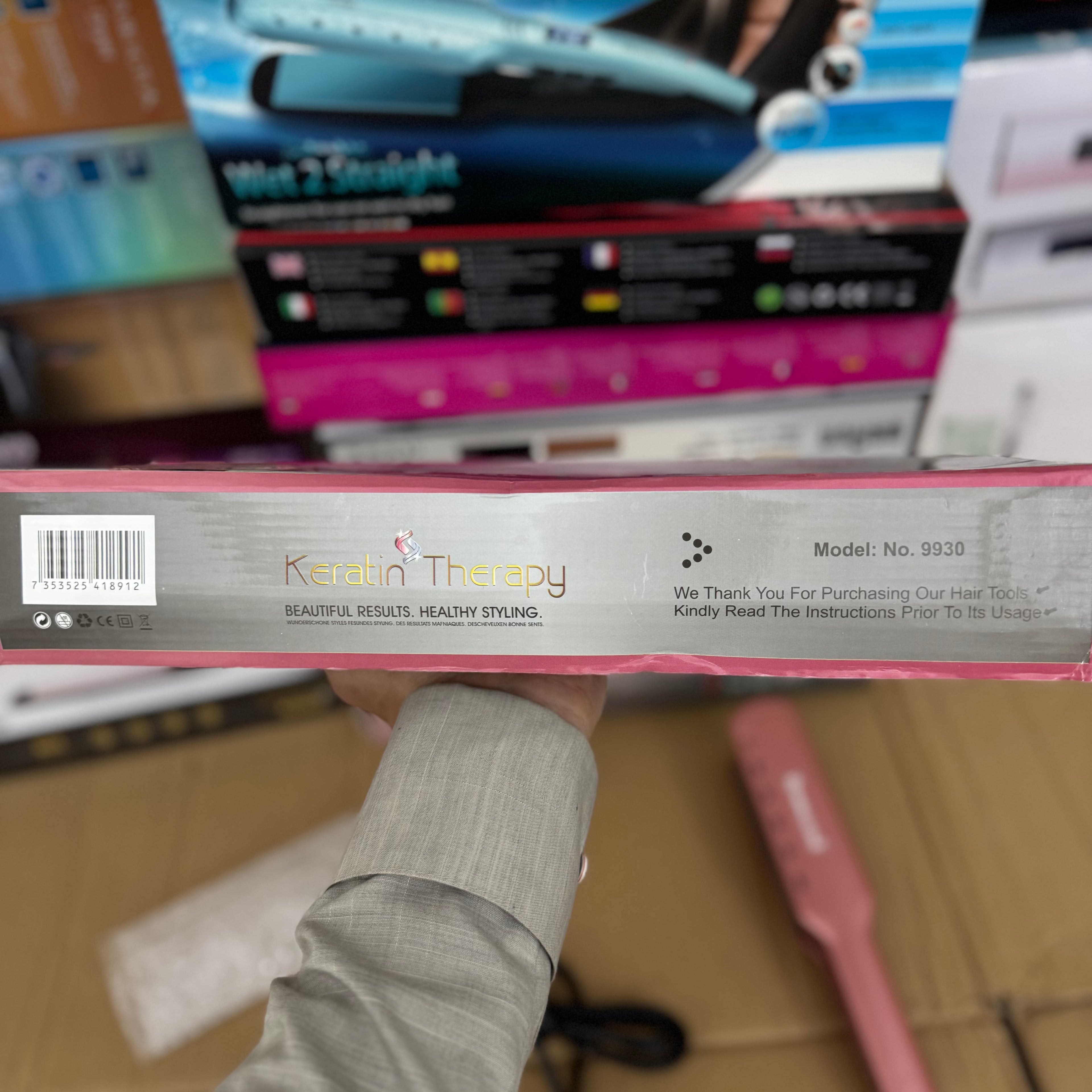 Lot Imported Remington Keratin Therapy Hair Straightener Model S-8590