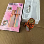 2-in-1 Glitter Electric Eyebrow Trimmer & Facial Shaver - USB Rechargeable