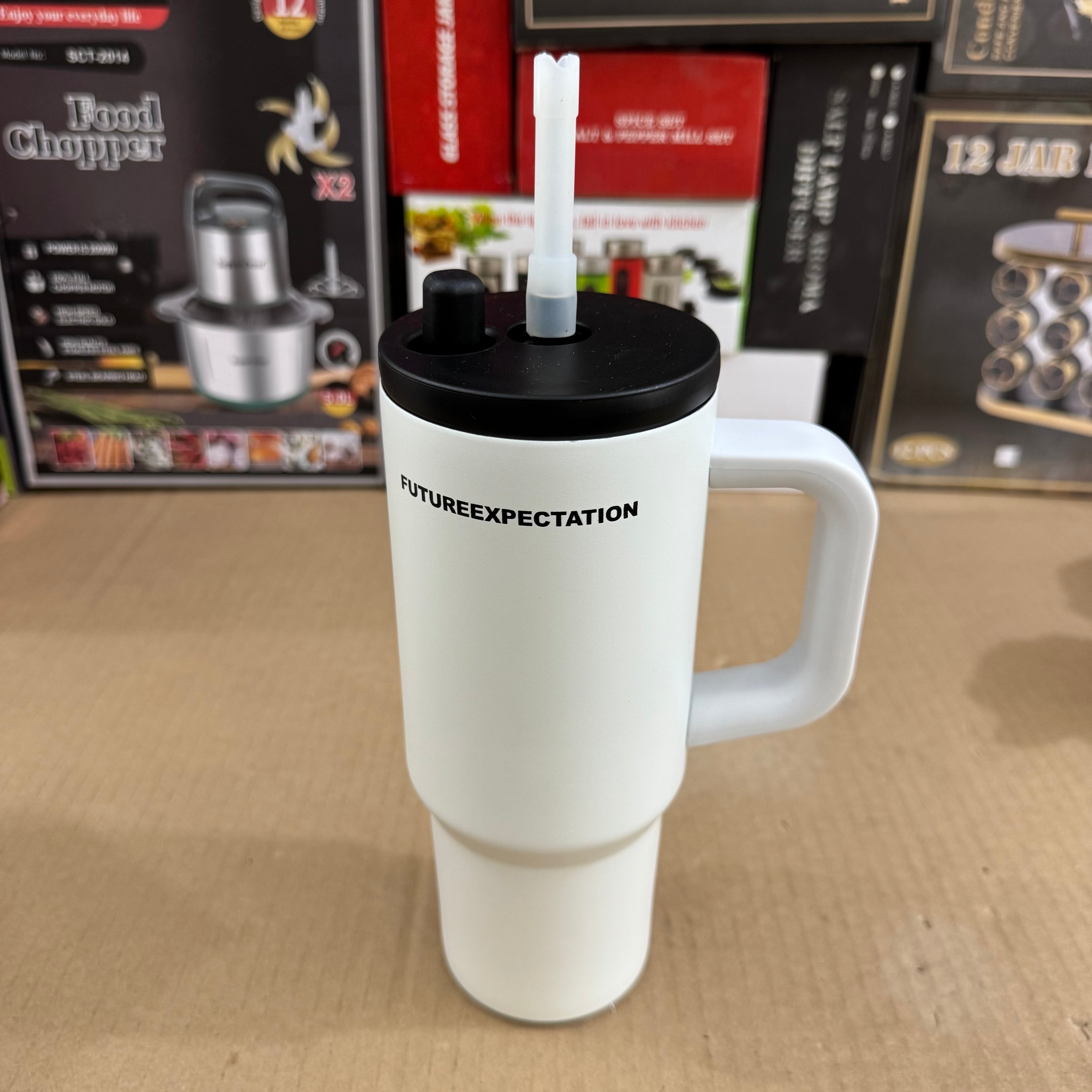 1180ml Fun+ Insulated Travel Tumbler Matte White
