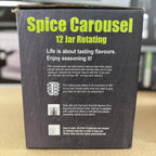 Lot Imported 12 Jar Rotating Spice Carousel – Stainless Steel Kitchen Spice Rack