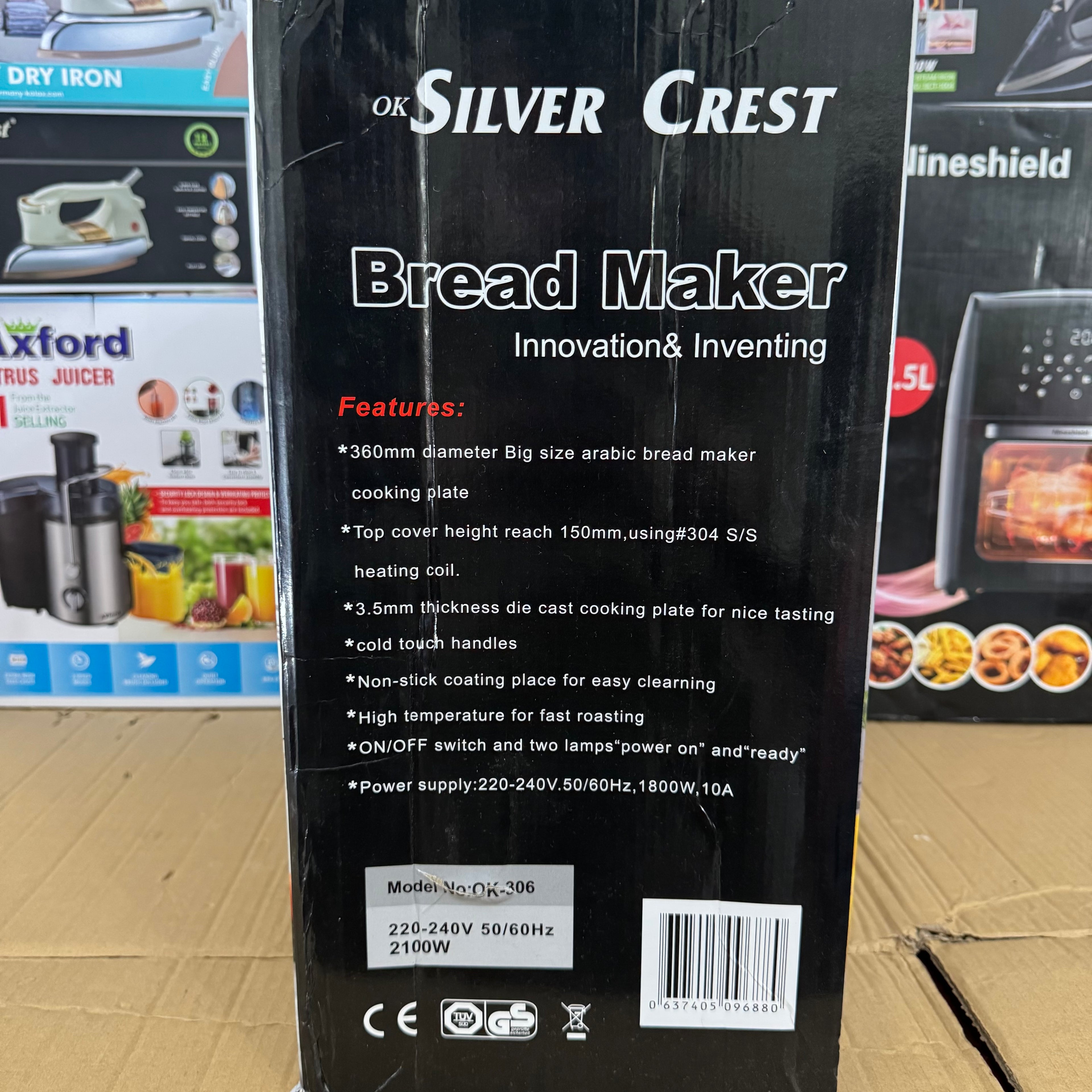 Silver Crest OK-306 Bread Maker Lot Imported