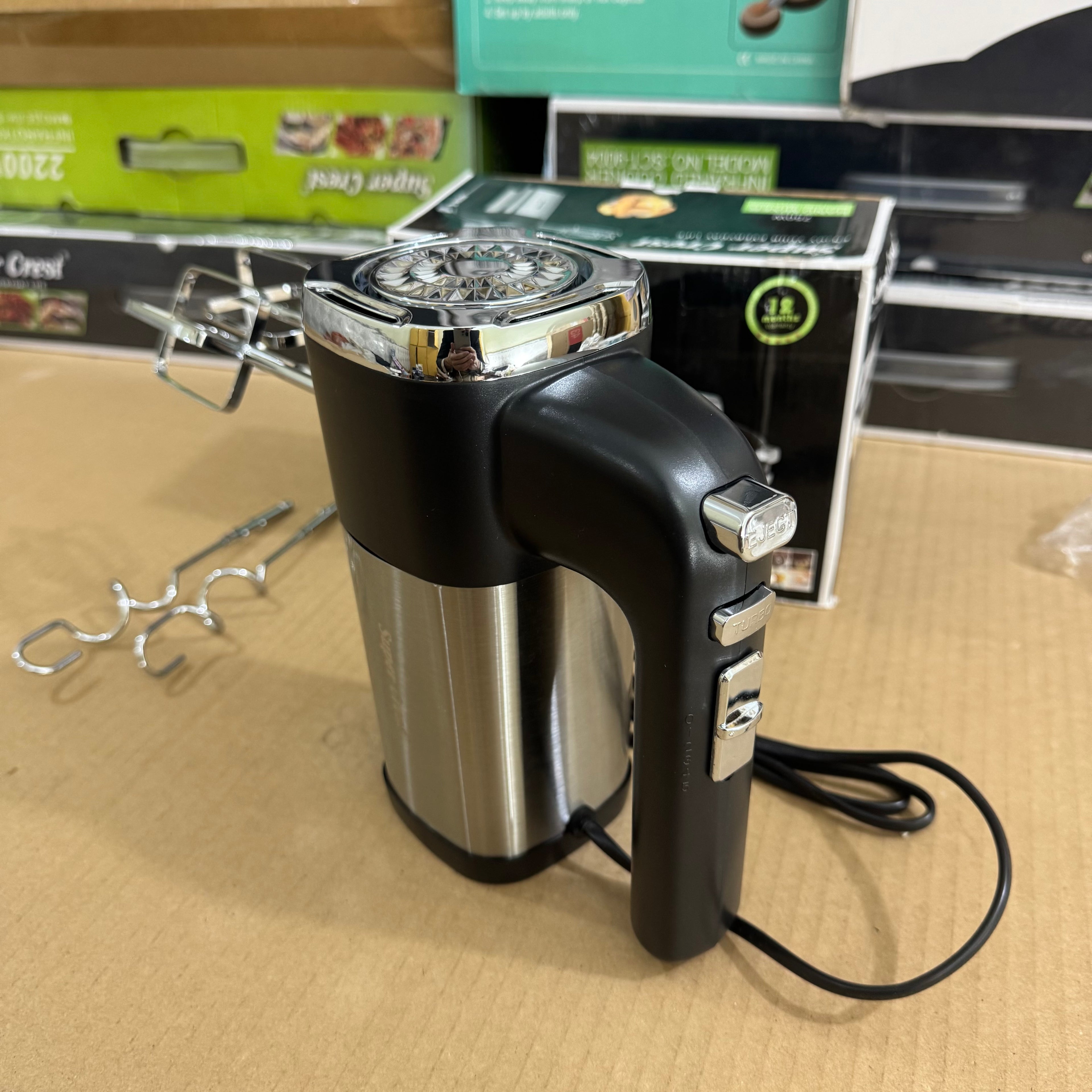 Super Crest 750W Electric Hand Mixer - Model SCT-5008 Lot Imported