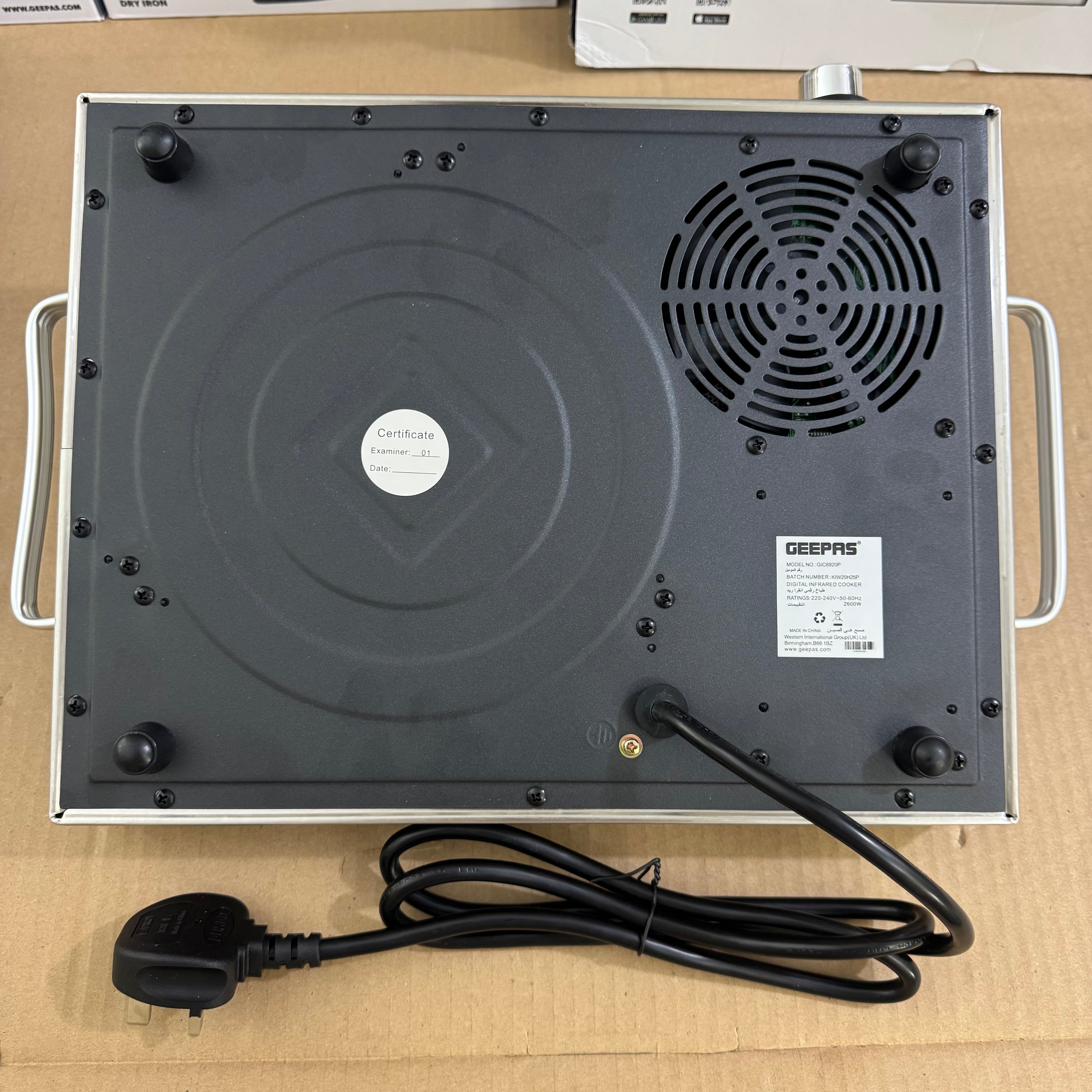 Geepas 2600W Digital Infrared Cooker GIC6920P – Heavy Duty 6months warranty