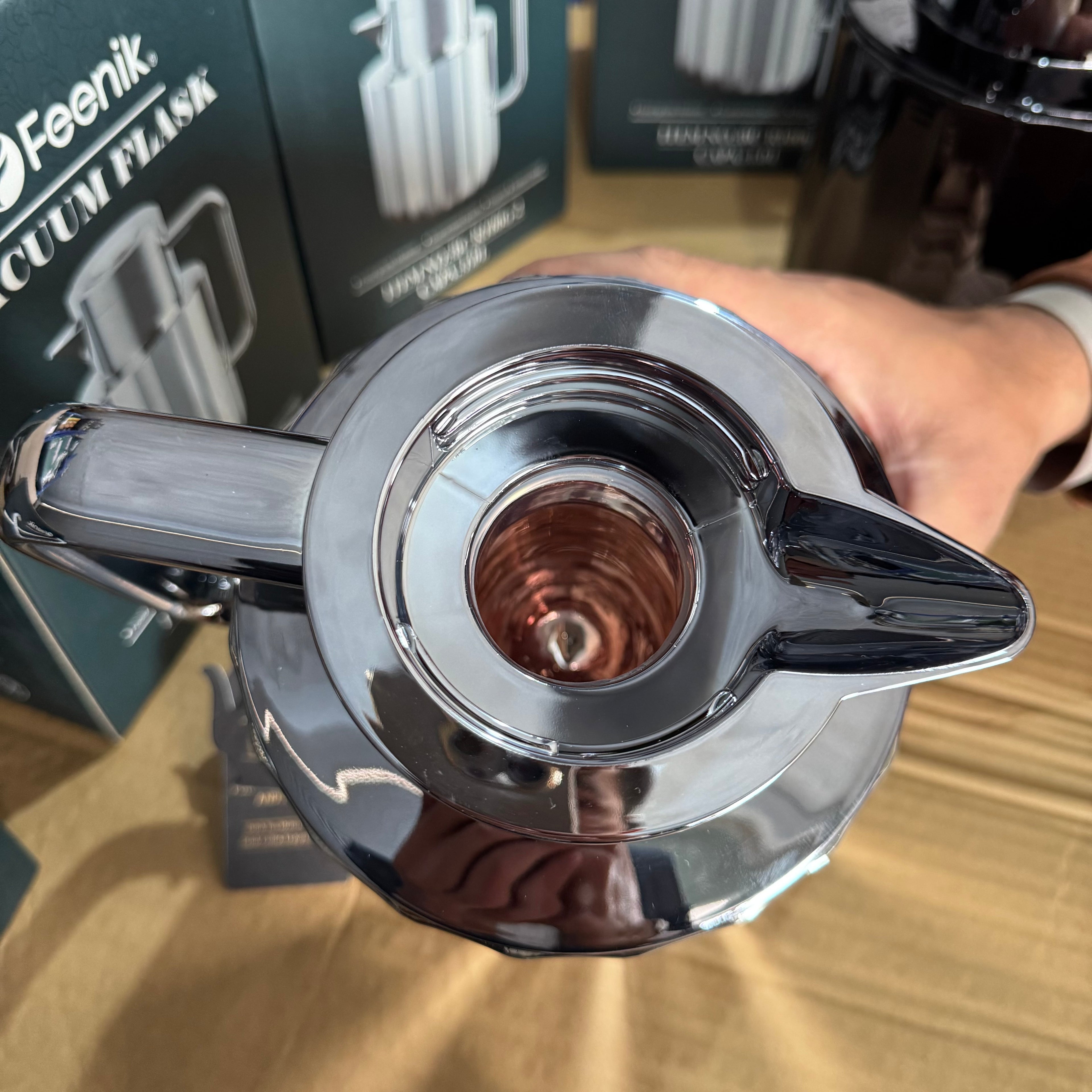 Feenik 1.0L Luxury Vacuum Flask - Insulated Stainless Steel Thermal Carafe for Coffee & Tea (BC-R100G-2)