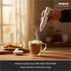 Lot Imported Arshia Electric Milk Frother 2W – Handheld Coffee & Milk Whisk with 3 Speed Settings