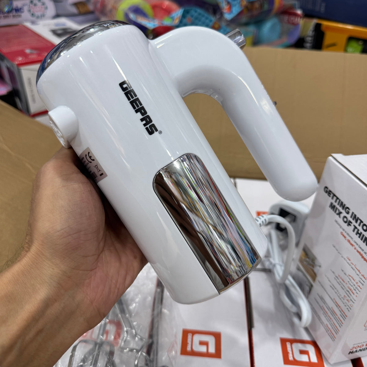 Geepas 200W Hand Mixer – Model GHM43055P