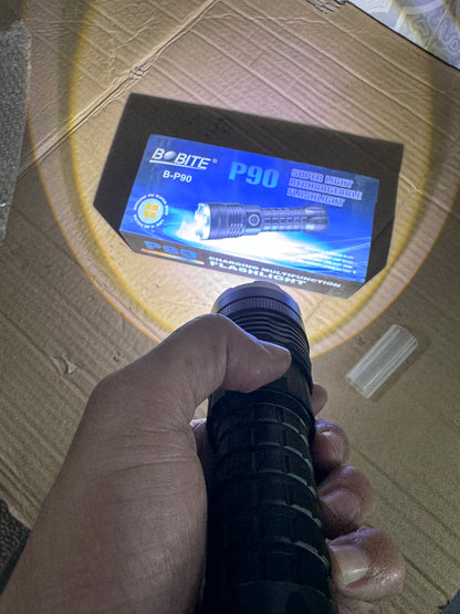 BOBITE P90 Rechargeable Flashlight – Lot Imported High Power Torch for Pakistan