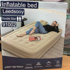 Leedsooy 91002 Double Size Inflatable Portable Air Mattress Lot Imported