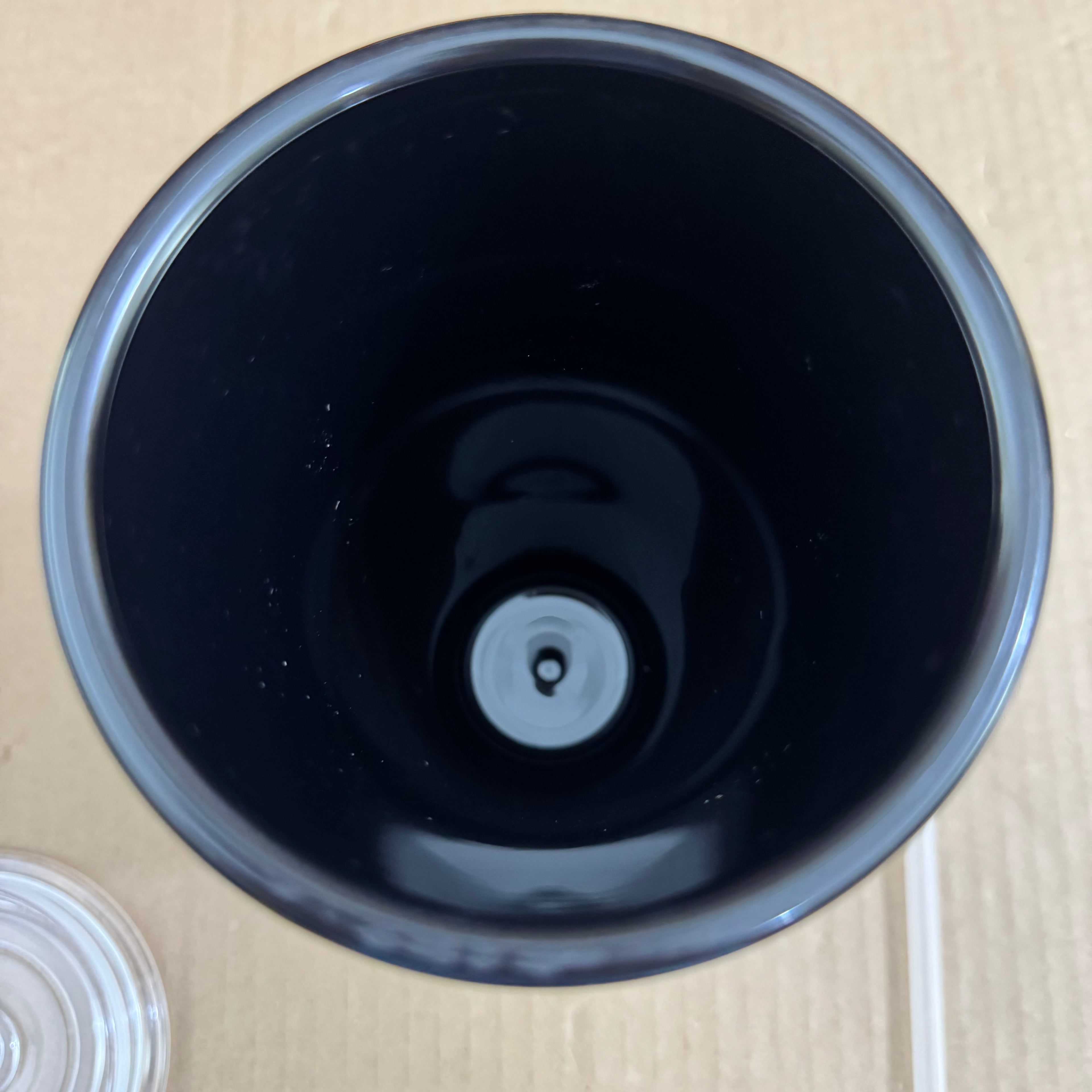 Lot Imported Pearl Foam Double-Layer 650ml Tumbler with Straw - Black