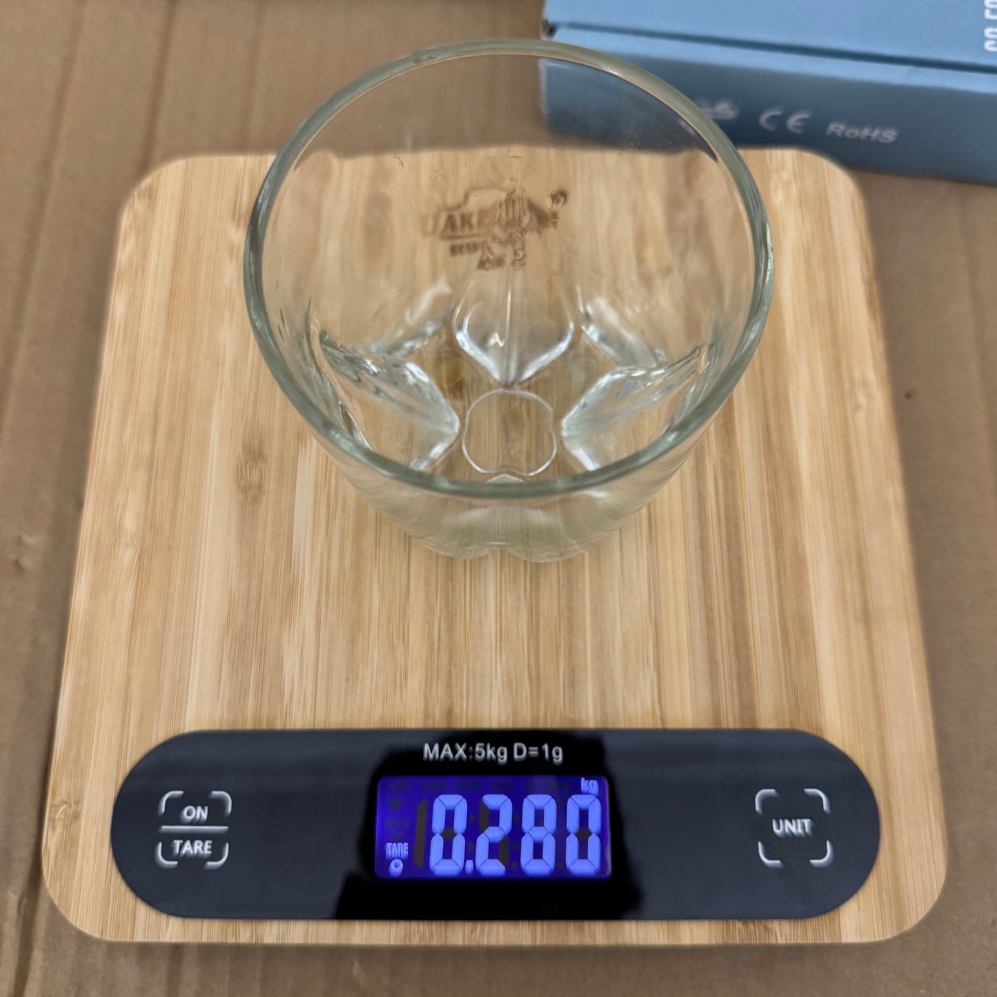 Uakeen Germany Digital Kitchen Scale | Bamboo Wooden Weighing Machine