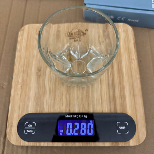 Uakeen Germany Digital Kitchen Scale | Bamboo Wooden Weighing Machine