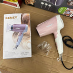 KEMEY KM-6831 Compact Hair Dryer -Efficiency Professional Blow Dryer