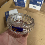 Deli Glassware Premium Crystal Ashtray – Model DSYG012-3 Lot Imported