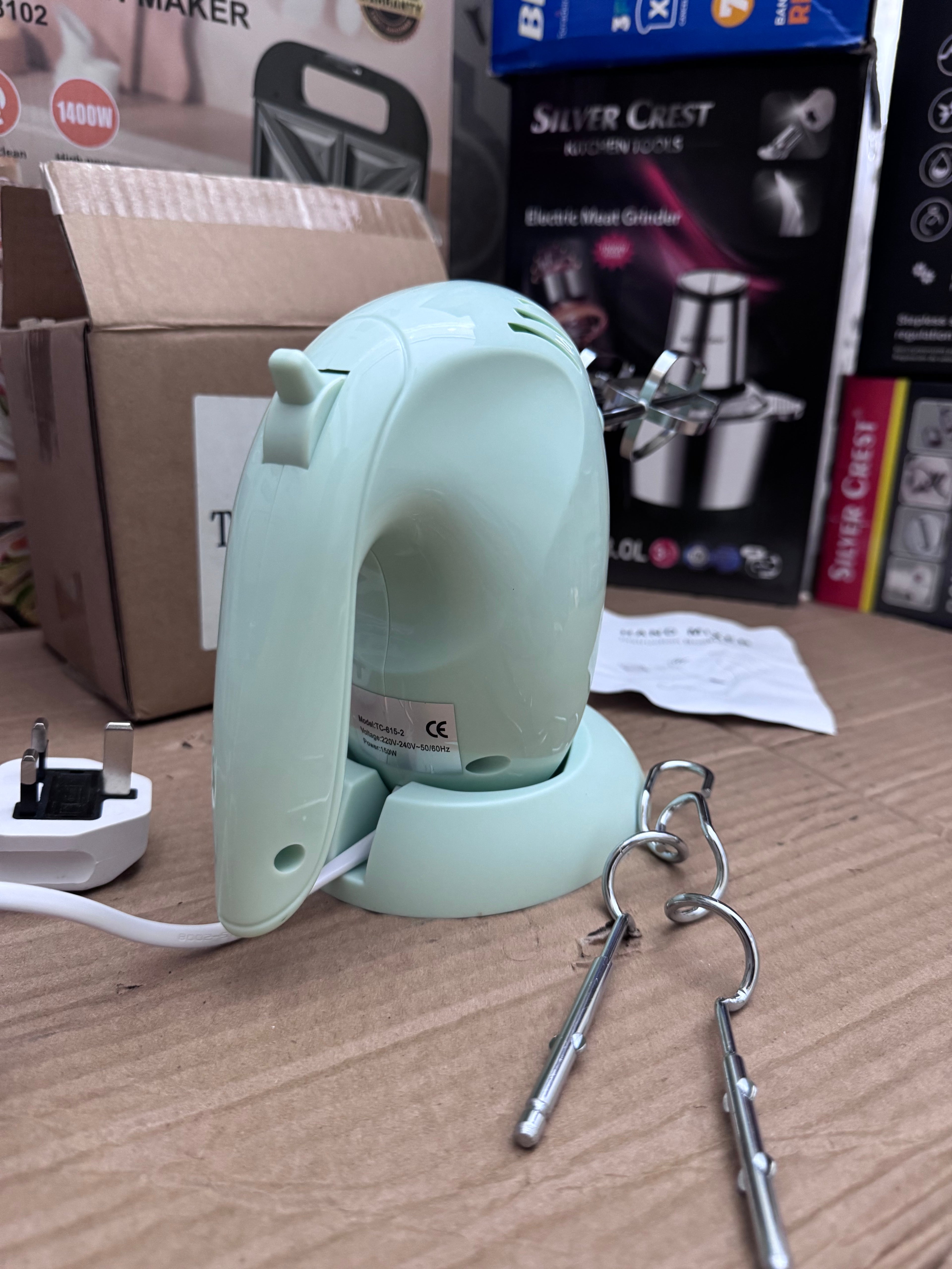 Lot Imported Electric Hand Mixer with Beaters & Dough Hooks – Turbo Kitchen Mixer Pakistan