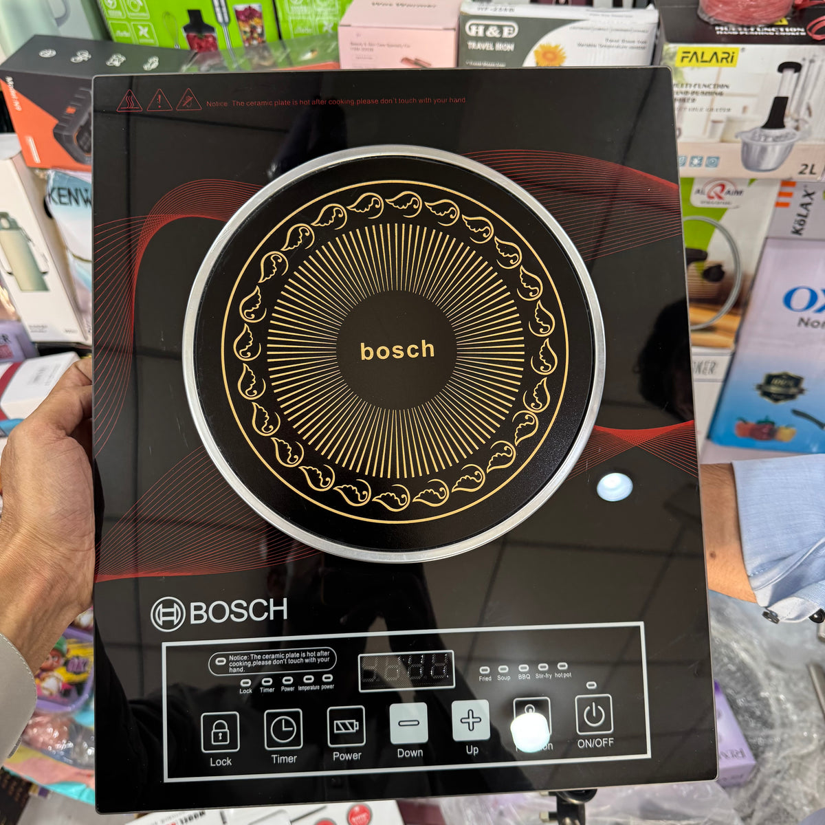 Bosch RBK-12 2200W Infrared Electric Cooker – Energy Saving Hot Plate with 3-Hour Timer