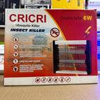 CRICRI 6W Double Tube Electric Mosquito & Insect Killer Lamp - SCT-9004 Lot Imported