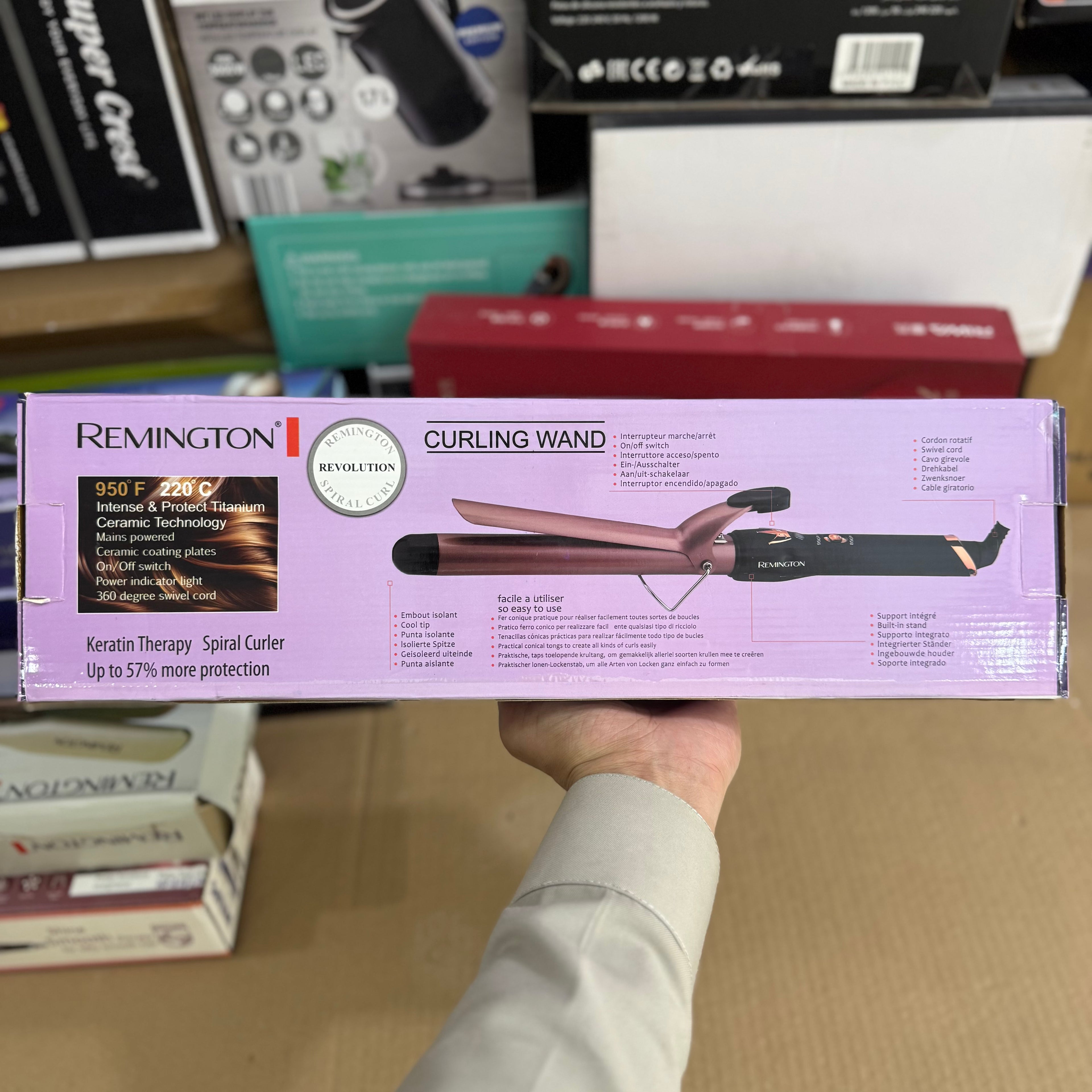Remington Professional Curling Wand Styler - Model RE-2071 - Lot Imported