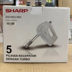 SHARP 5-Speed Hand Mixer EM-H53-WH