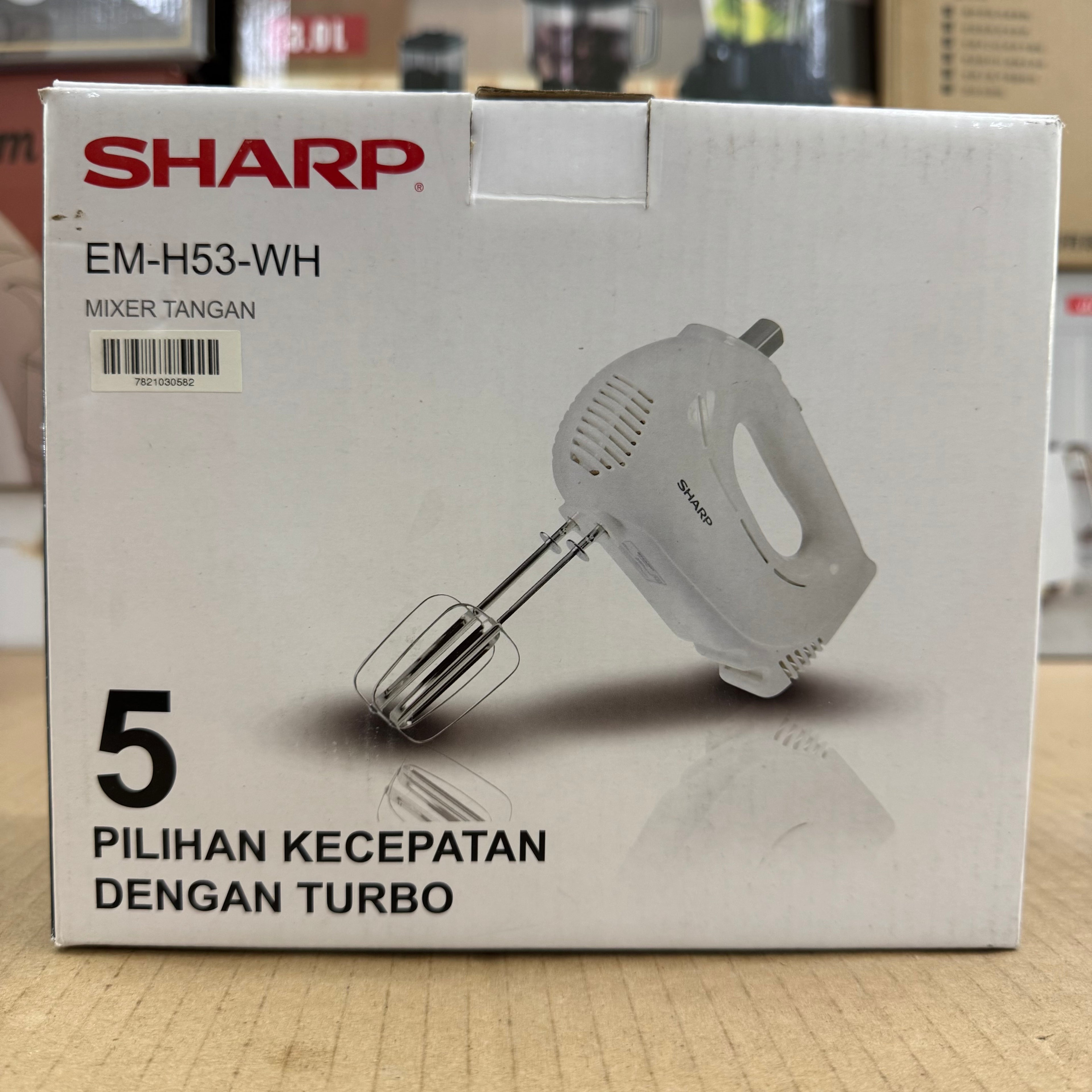 SHARP 5-Speed Hand Mixer EM-H53-WH