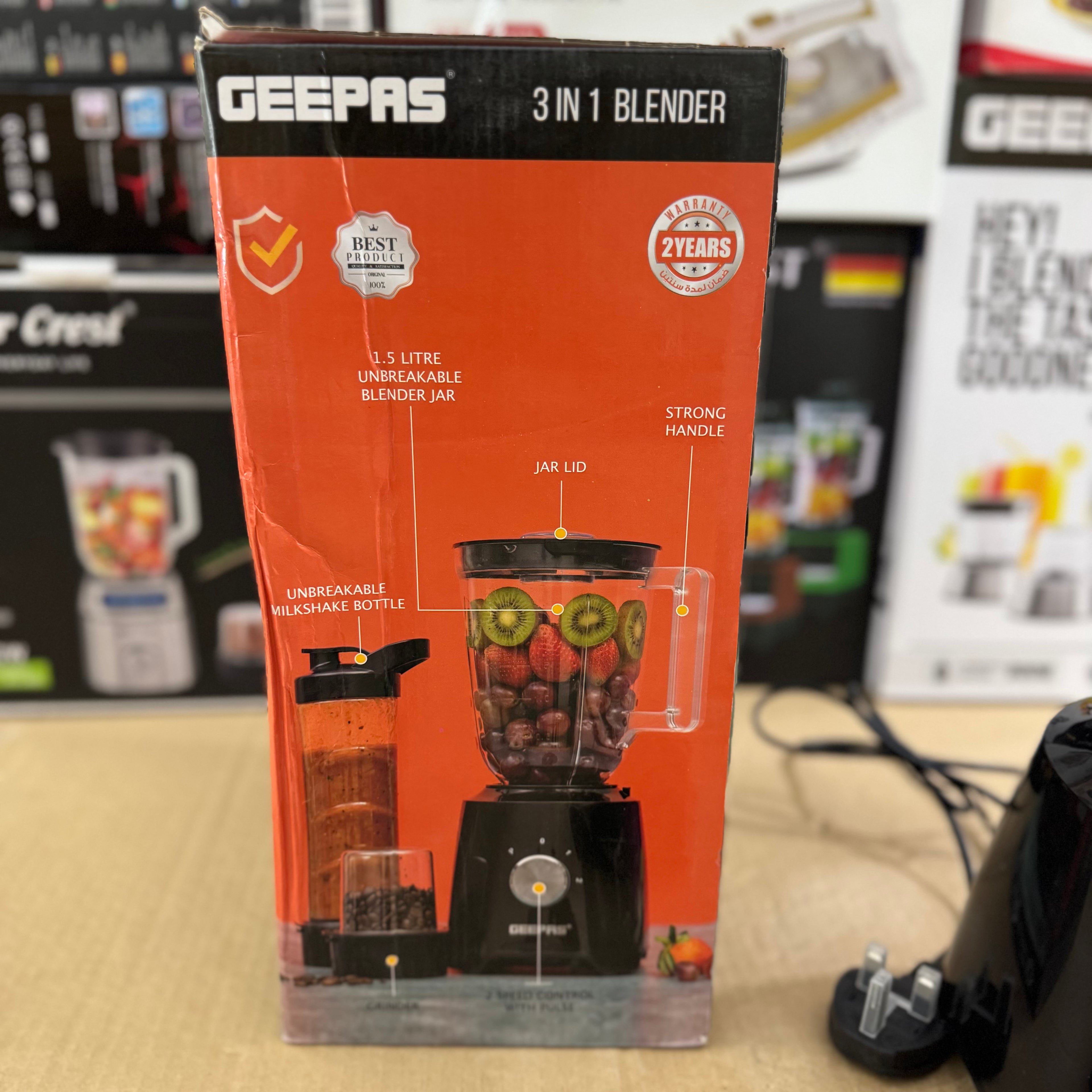 Geepas 3-in-1 Blender GSB44033N