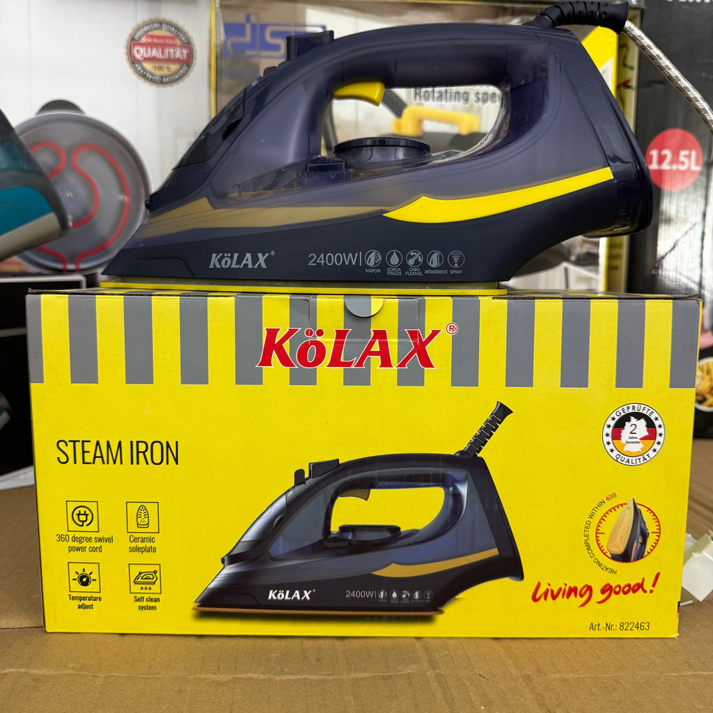 Lot Imported KöLAX Steam Iron Art.-Nr. 822463 (2400W)
