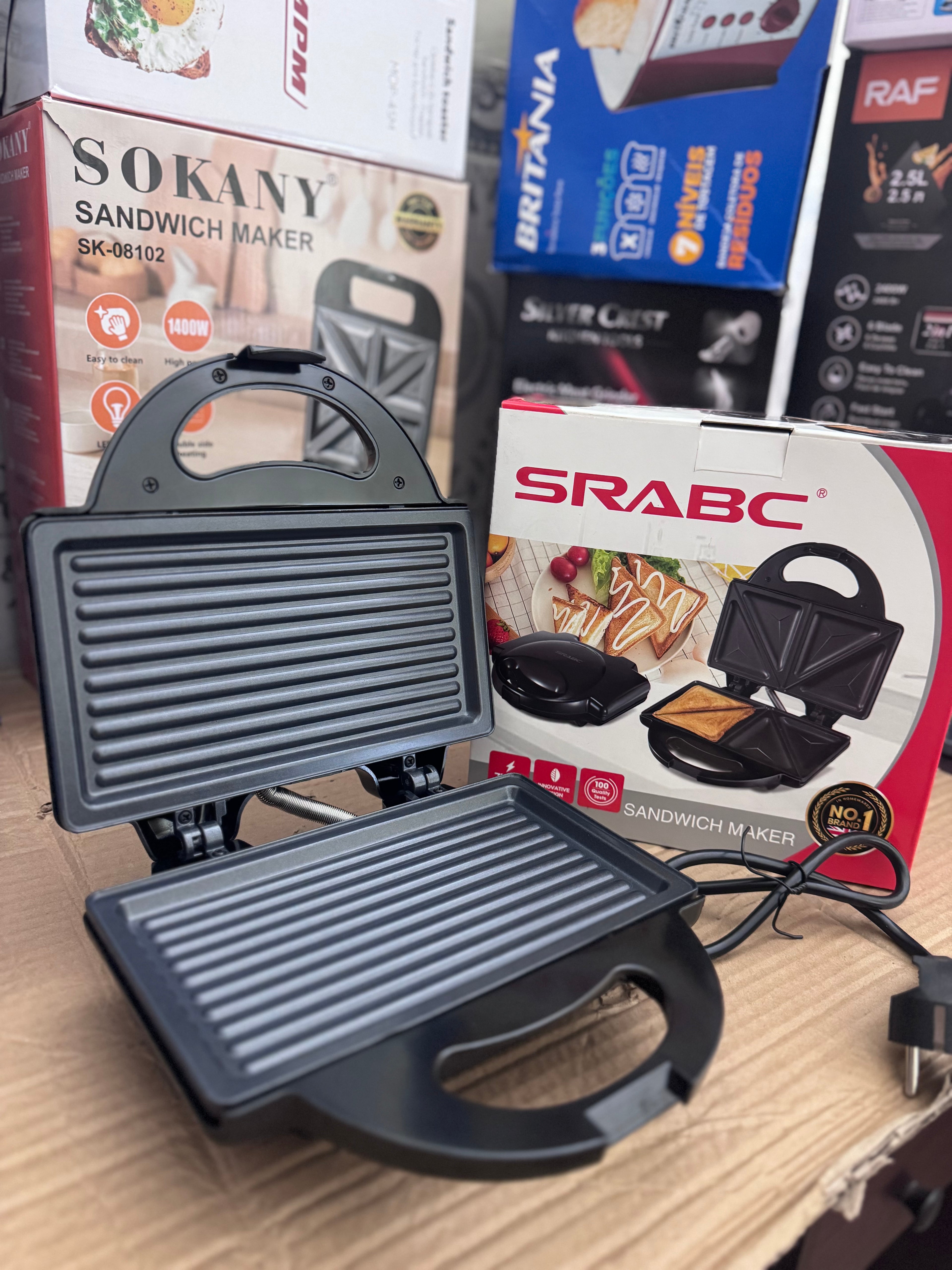 SRABC Sandwich Maker 750W – Lot Imported Electric Sandwich Maker for Home Use in Pakistan