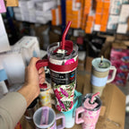 Premium 1180ml Tropical Floral Tumbler | Insulated Stainless Steel Glass